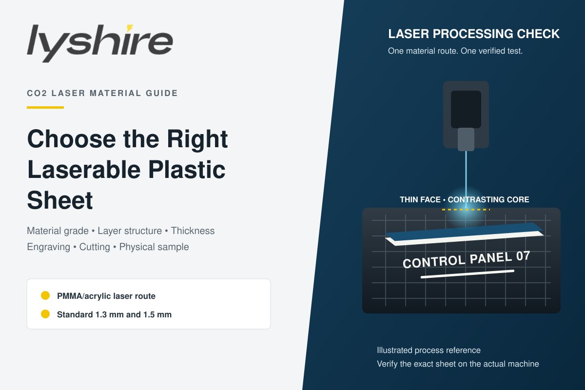 Cách chọn tấm nhựa có thể sử dụng tia laser để làm việc bằng tia laser CO2