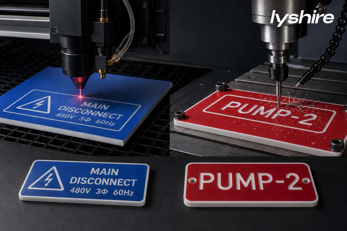 Laser so với nhựa khắc quay: Cách chọn tấm phù hợp